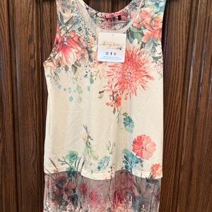 Floral Print Sleeveless Tank Top
